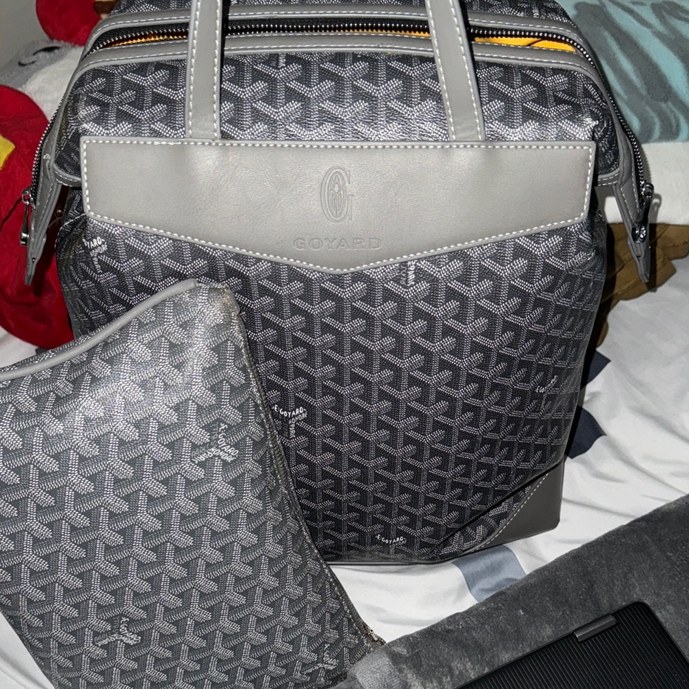 Goyard Black and Gray Men's Briefcase Set